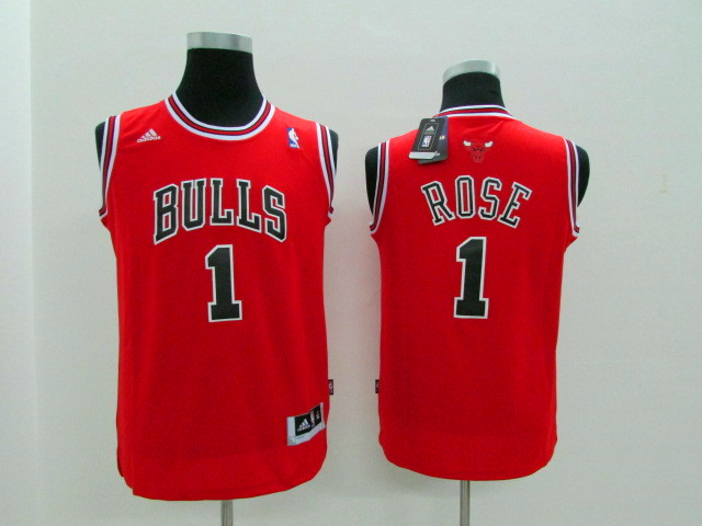 NBA Chicago Bulls #1 Rose red Game Nike Youth Jerseys->->Youth Jersey